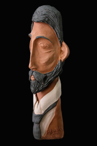 Fen Mugüerza - escultora ceramista - Taller de arte en Ourense - caballero