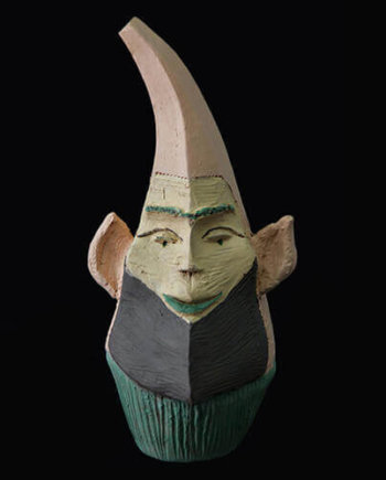 Fen Mugüerza - escultora ceramista - Taller de arte en Ourense - PIEZA ÚNICA de Terracota, es un regalo exclusivo y un regalo original. Cerámica contemporánea realizada en barro, cocida y pintada con engobes